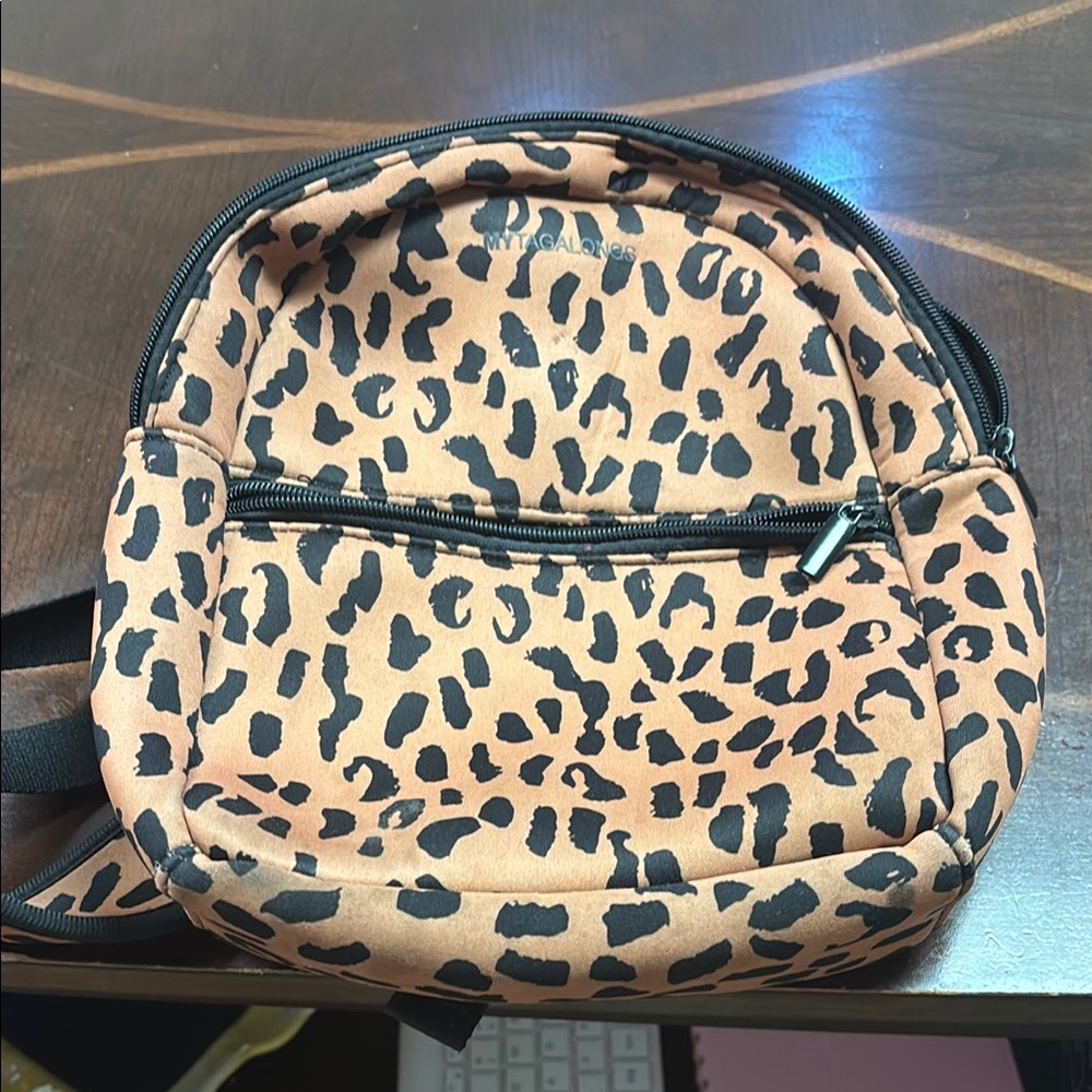 My tagalong Brown and Black Backpack Fashionable Design